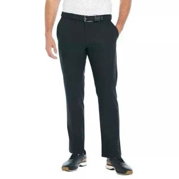 Greg Norman 34x32 Men’s Performance Flex Waistband Pants, Black NWT - Picture 1 of 16
